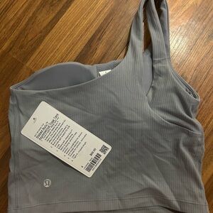 Lululemon ribbed Nulu asymmetrical tank
